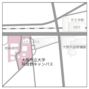 阿倍野キャンパス周辺図